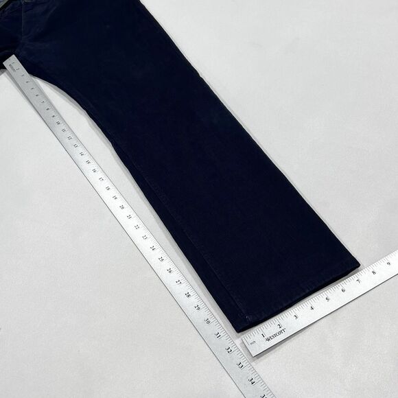 Brooks Brothers 346 Pants Men Blue Cotton Corduroy Chino Straight Leg Size 34X32 - Picture 11 of 12